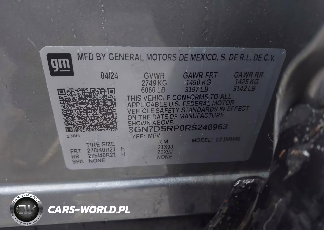 2024 Chevrolet Equinox Ev Rs VIN:3GN7DSRP0RS246963 - 9