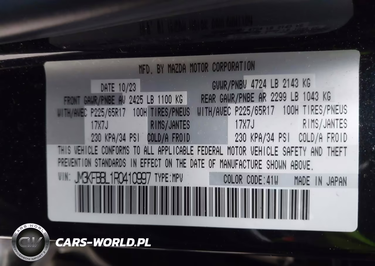 2024 Mazda Cx-5 2.5 S Select VIN:JM3KFBBL1R0410997 - 9