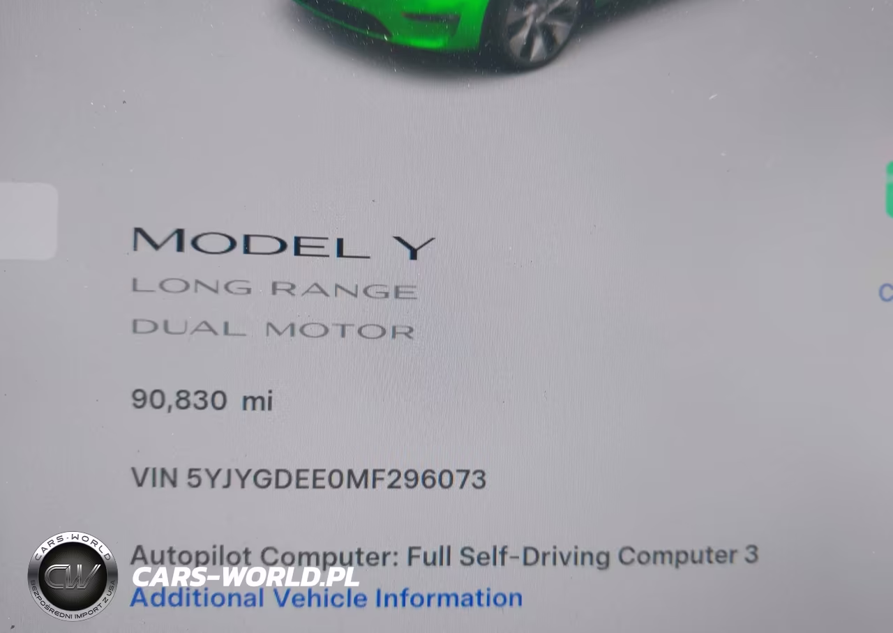 2021 Tesla Model Y Long Range Dual Motor All-Wheel Drive VIN:5YJYGDEE0MF296073 - 14