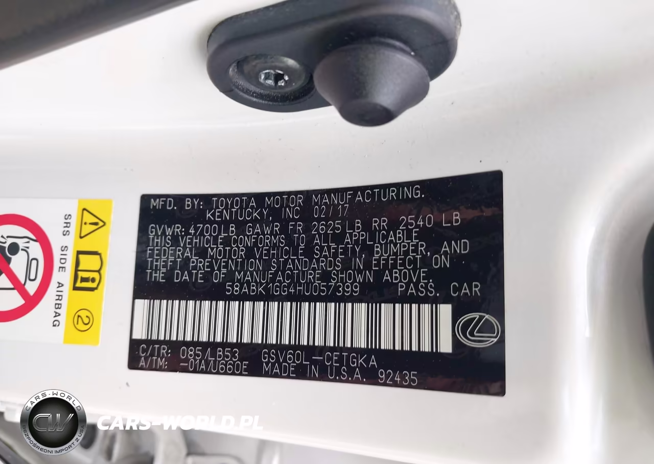 2017 Lexus Es 350 VIN:58ABK1GG4HU057399 - 9
