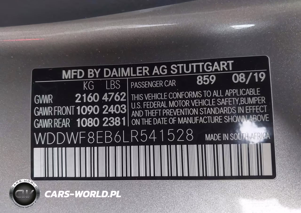 2020 Mercedes-Benz C 300 4Matic VIN:WDDWF8EB6LR541528 - 9