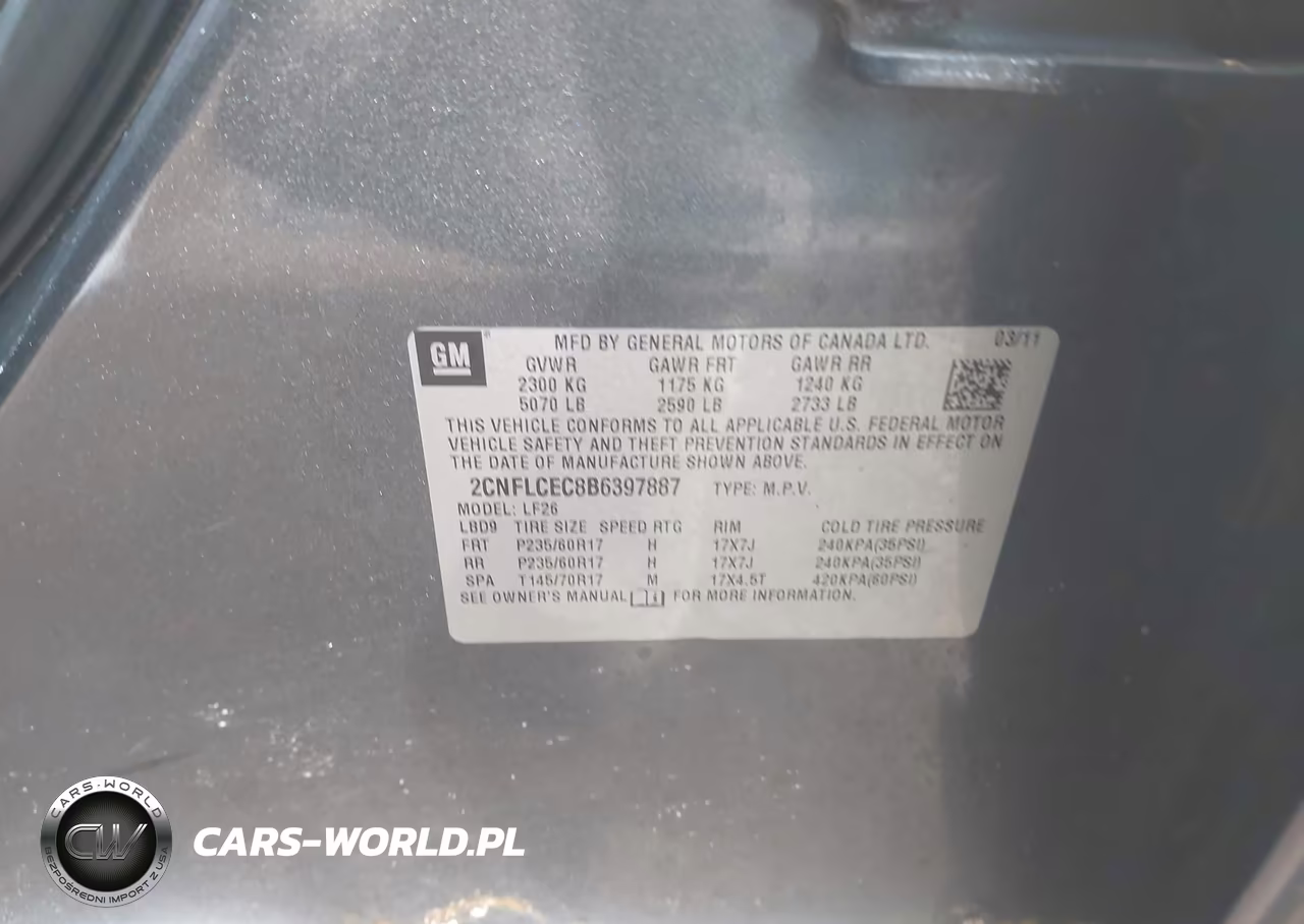 2011 Chevrolet Equinox Ls VIN:2CNFLCEC8B6397887 - 9