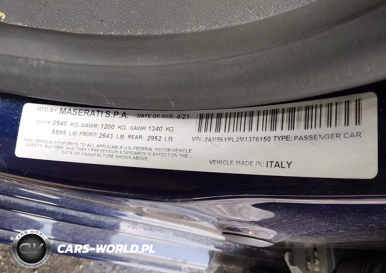 2021 Maserati Quattroporte S Granlusso VIN:ZAM56YPL2M1376150 - 9