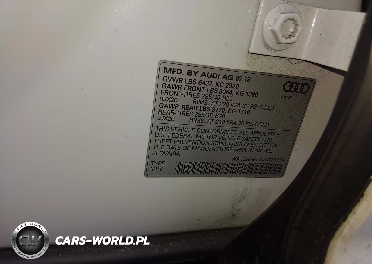 2018 Audi Q7 2.0T Premium VIN:WA1LHAF7XJD031194 - 9
