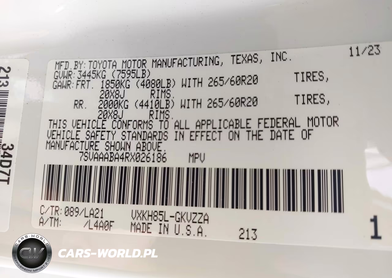 2024 Toyota Sequoia Platinum VIN:7SVAAABA4RX026186 - 9