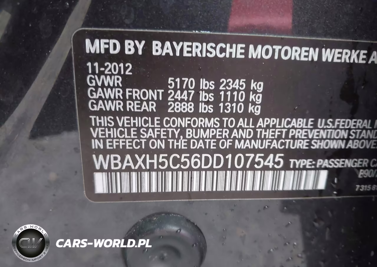 2013 BMW 528I xDrive VIN:WBAXH5C56DD107545 - 9