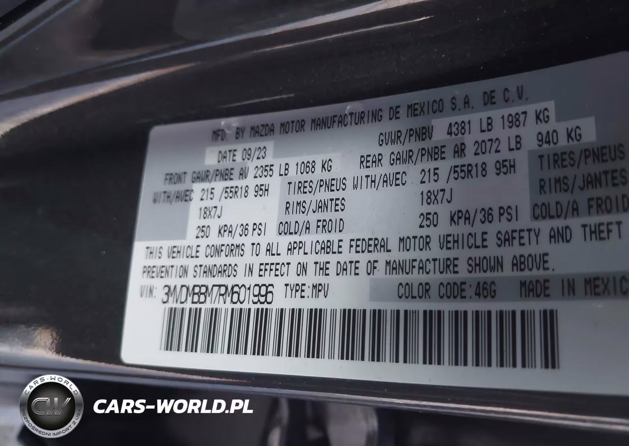 2024 Mazda Cx-30 2.5 S Select Sport VIN:3MVDMBBM7RM601996 - 9