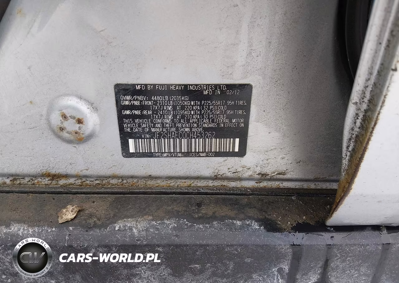 2012 Subaru Forester 2.5X Limited VIN:JF2SHAEC0CH453262 - 9