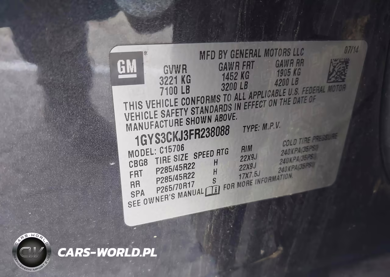 2015 Cadillac Escalade Premium VIN:1GYS3CKJ3FR238088 - 9