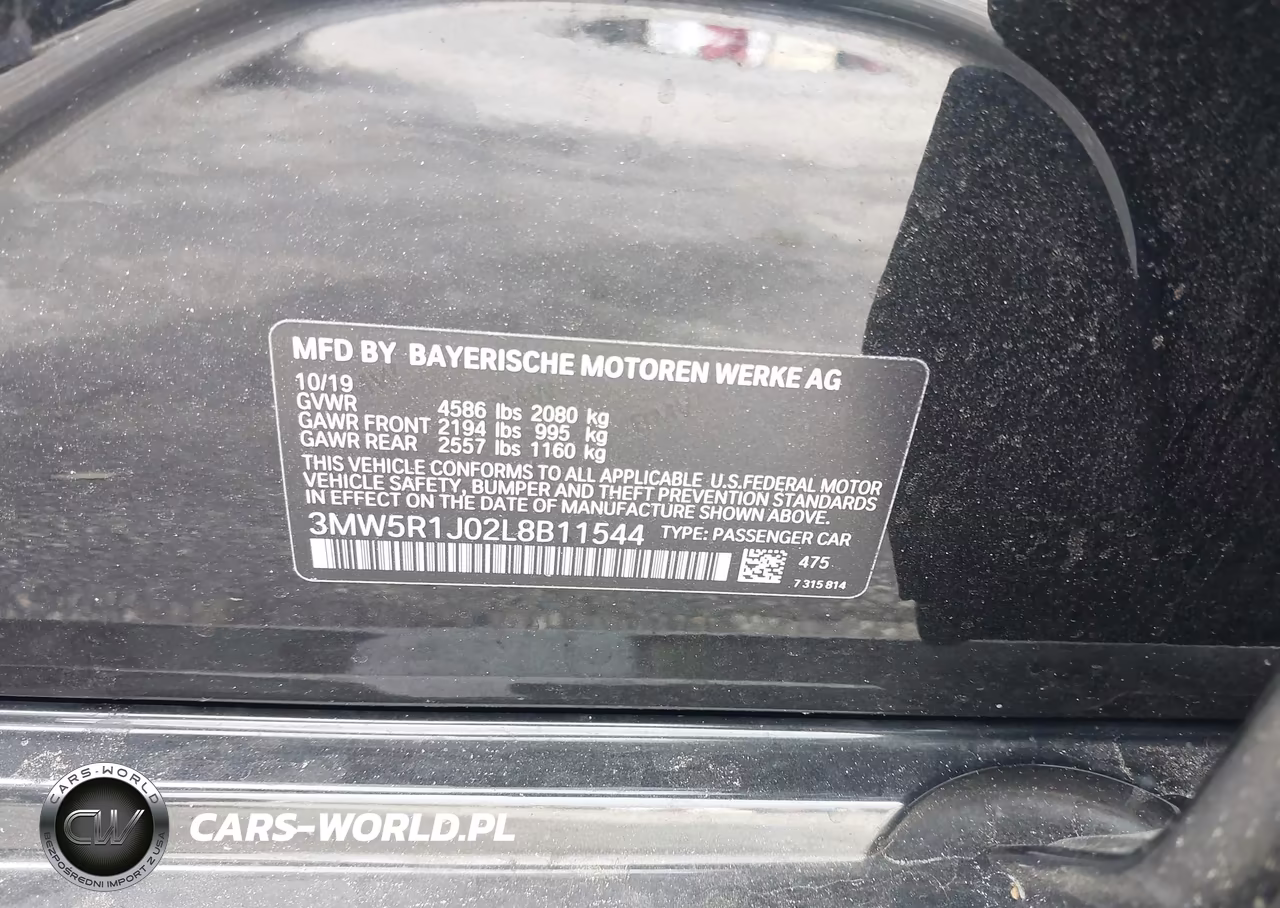 2020 BMW 330I VIN:3MW5R1J02L8B11544 - 9