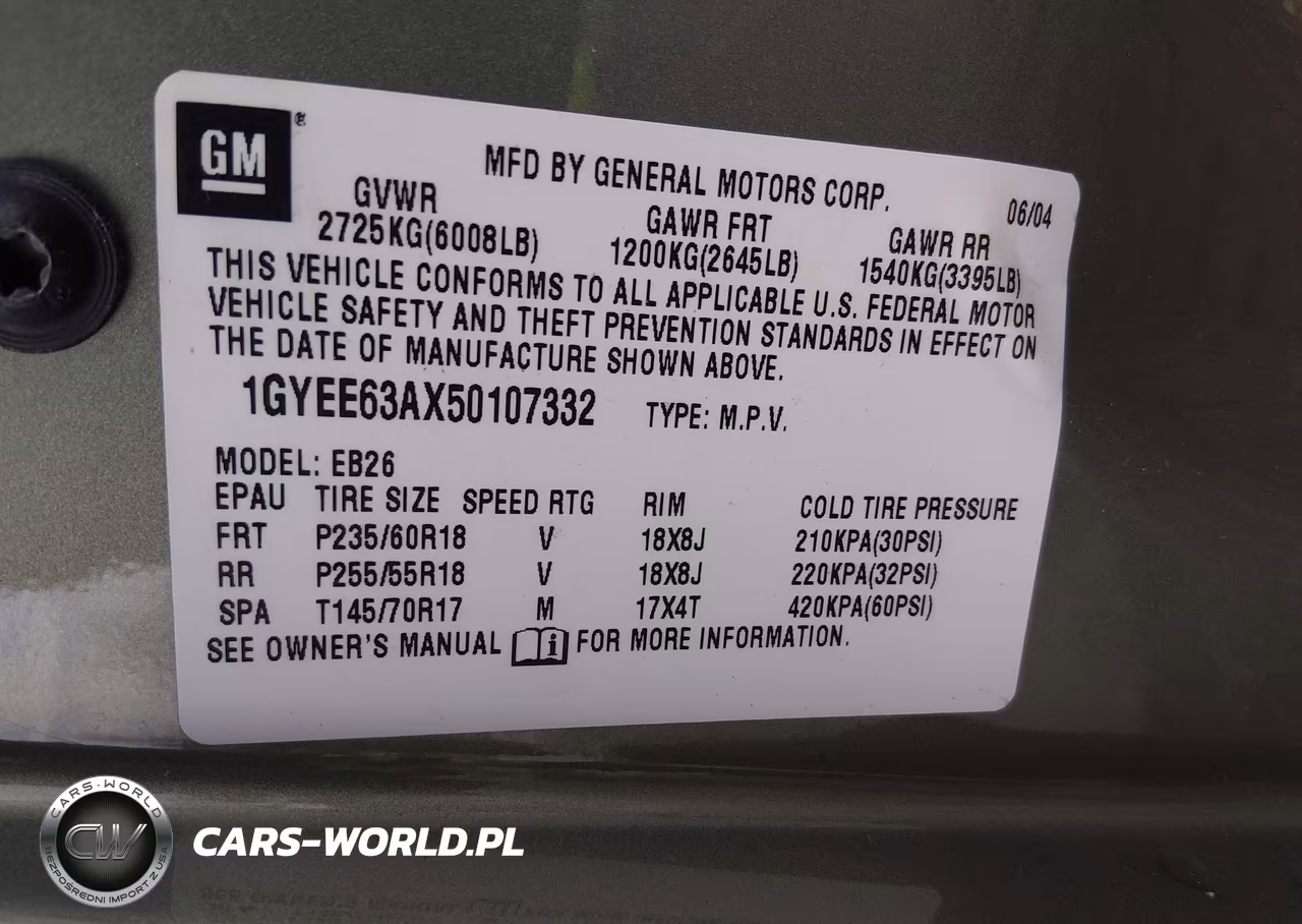 2005 Cadillac Srx V8 VIN:1GYEE63AX50107332 - 9