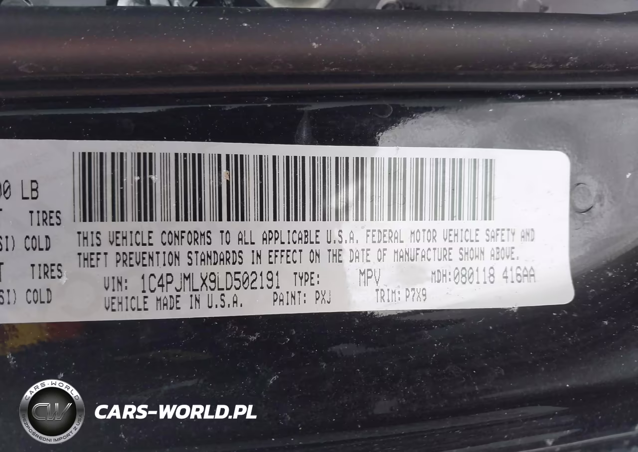 2020 Jeep Cherokee Latitude Plus 4X4 VIN:1C4PJMLX9LD502191 - 9