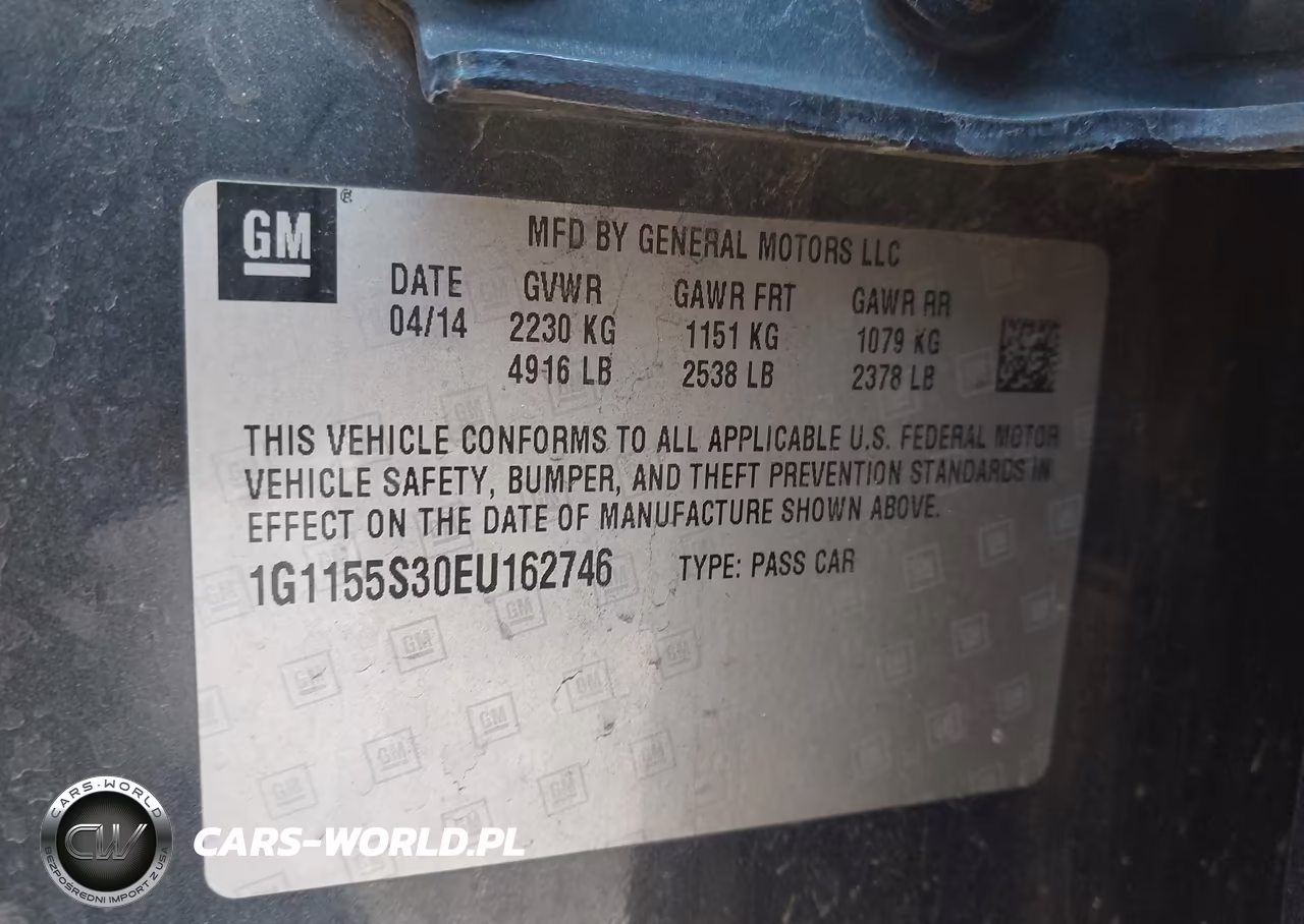 2014 Chevrolet Impala 2Lz VIN:1G1155S30EU162746 - 9