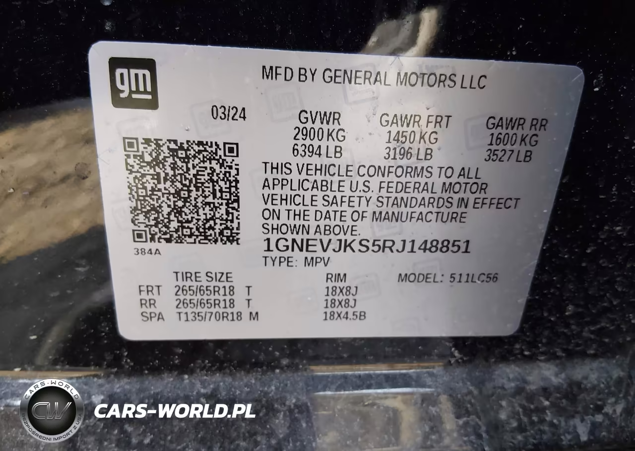 2024 Chevrolet Traverse Awd Z71 VIN:1GNEVJKS5RJ148851 - 9
