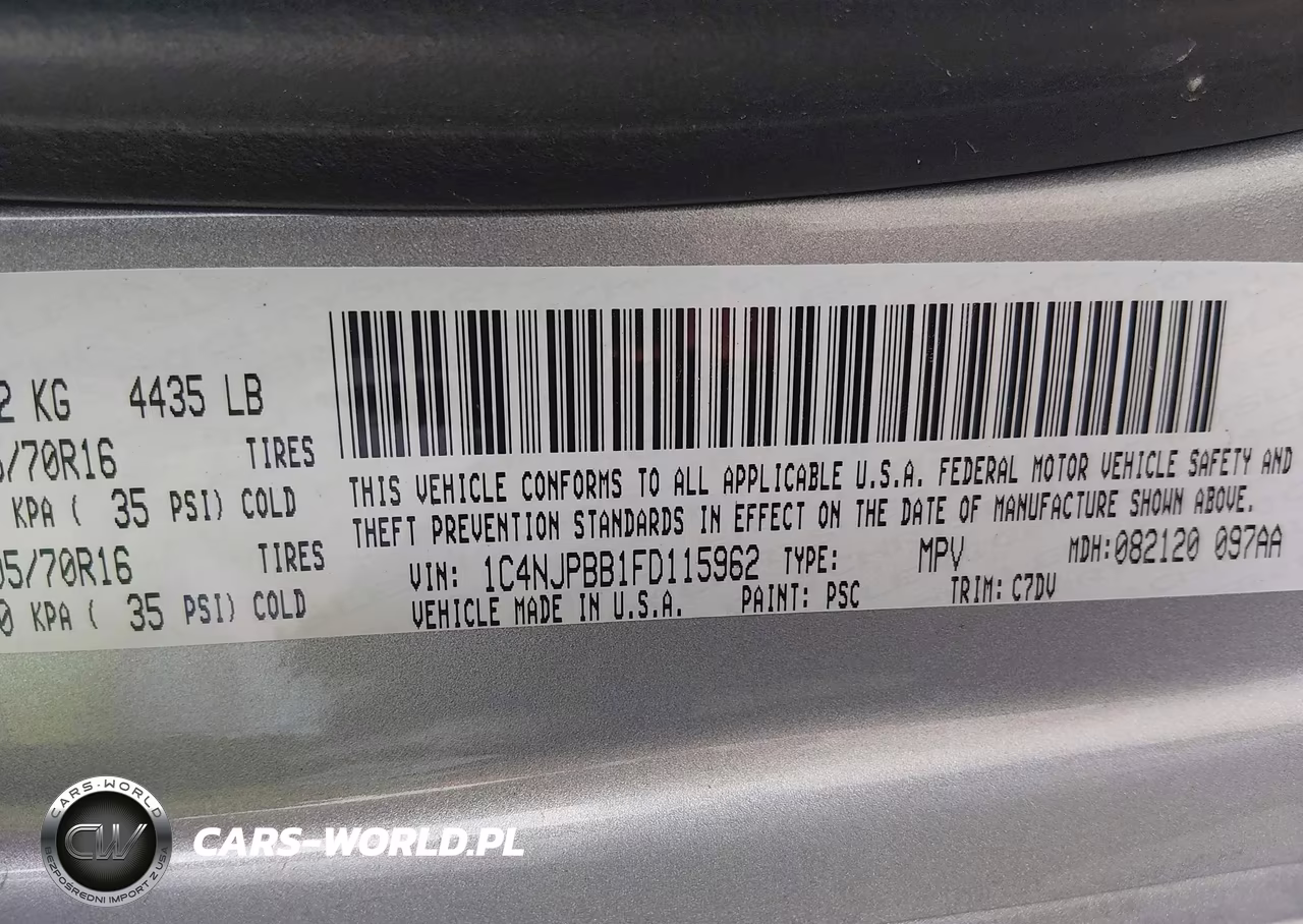 2015 Jeep Patriot Sport VIN:1C4NJPBB1FD115962 - 9