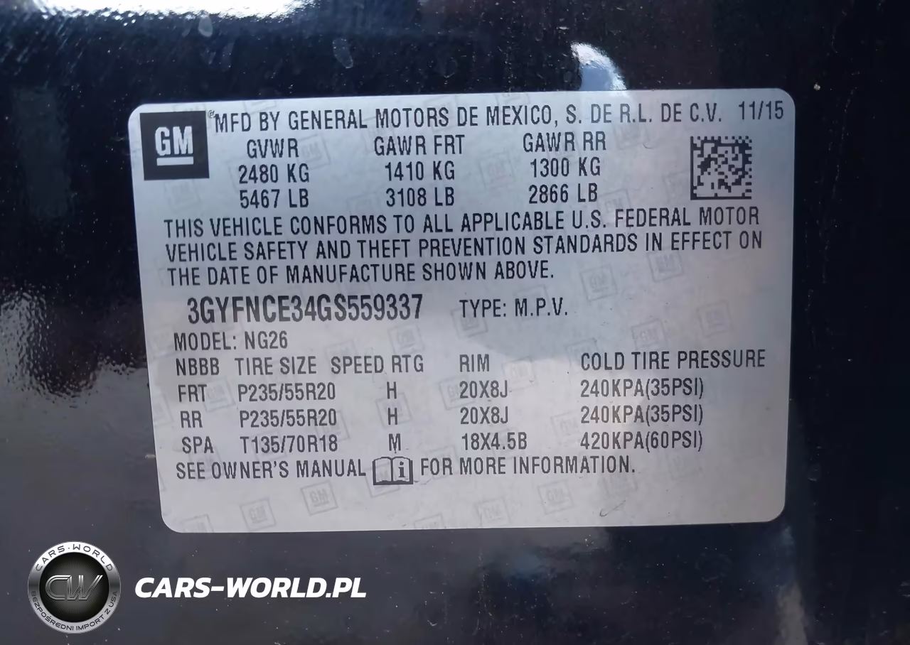 2016 Cadillac Srx Performance Collection VIN:3GYFNCE34GS559337 - 9