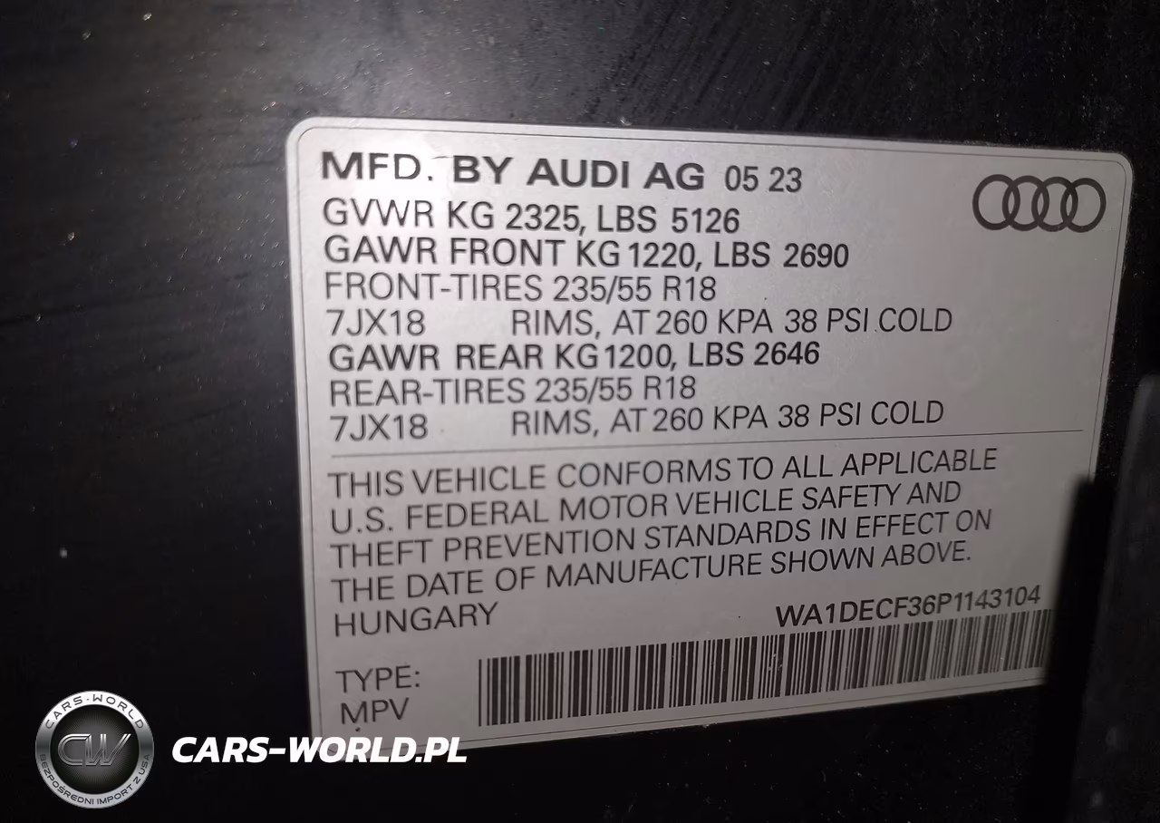 2023 Audi Q3 Premium 45 Tfsi S Line Quattro Tiptronic VIN:WA1DECF36P1143104 - 9