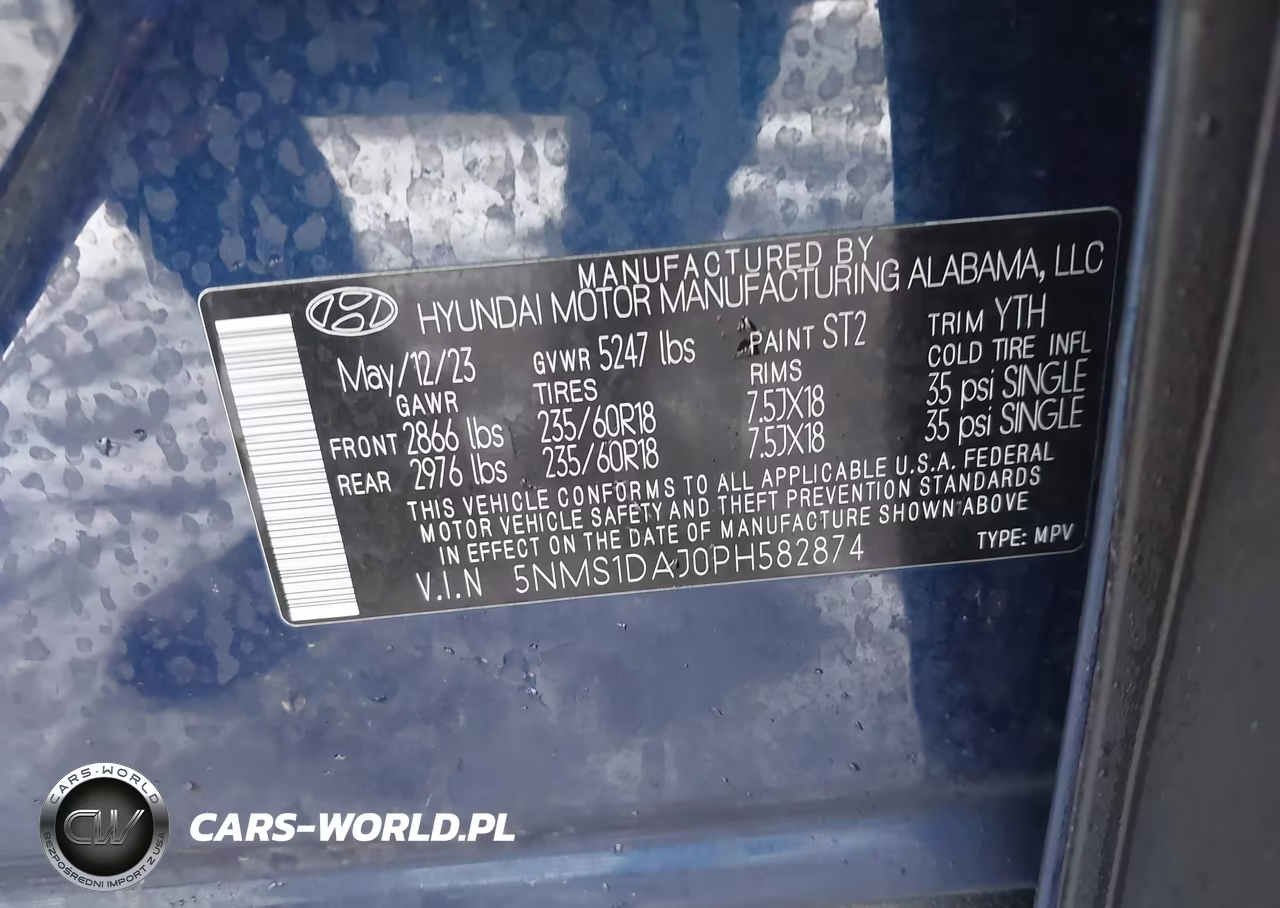 2023 Hyundai Santa Fe Se VIN:5NMS1DAJ0PH582874 - 9