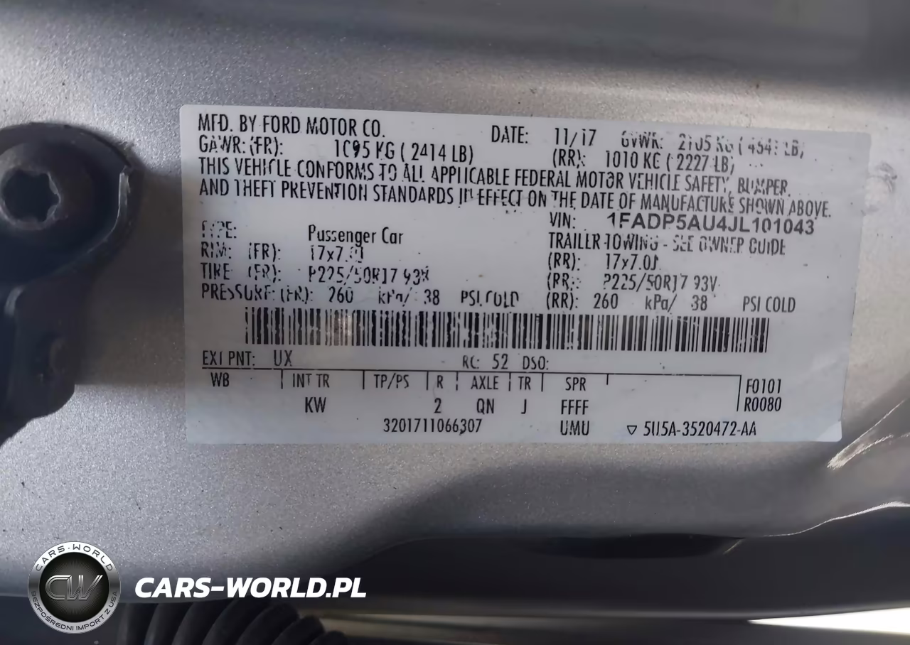 2018 Ford C-Max Hybrid Se VIN:1FADP5AU4JL101043 - 9