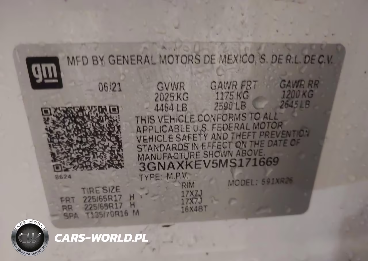 2021 Chevrolet Equinox Fwd Lt VIN:3GNAXKEV5MS171669 - 9