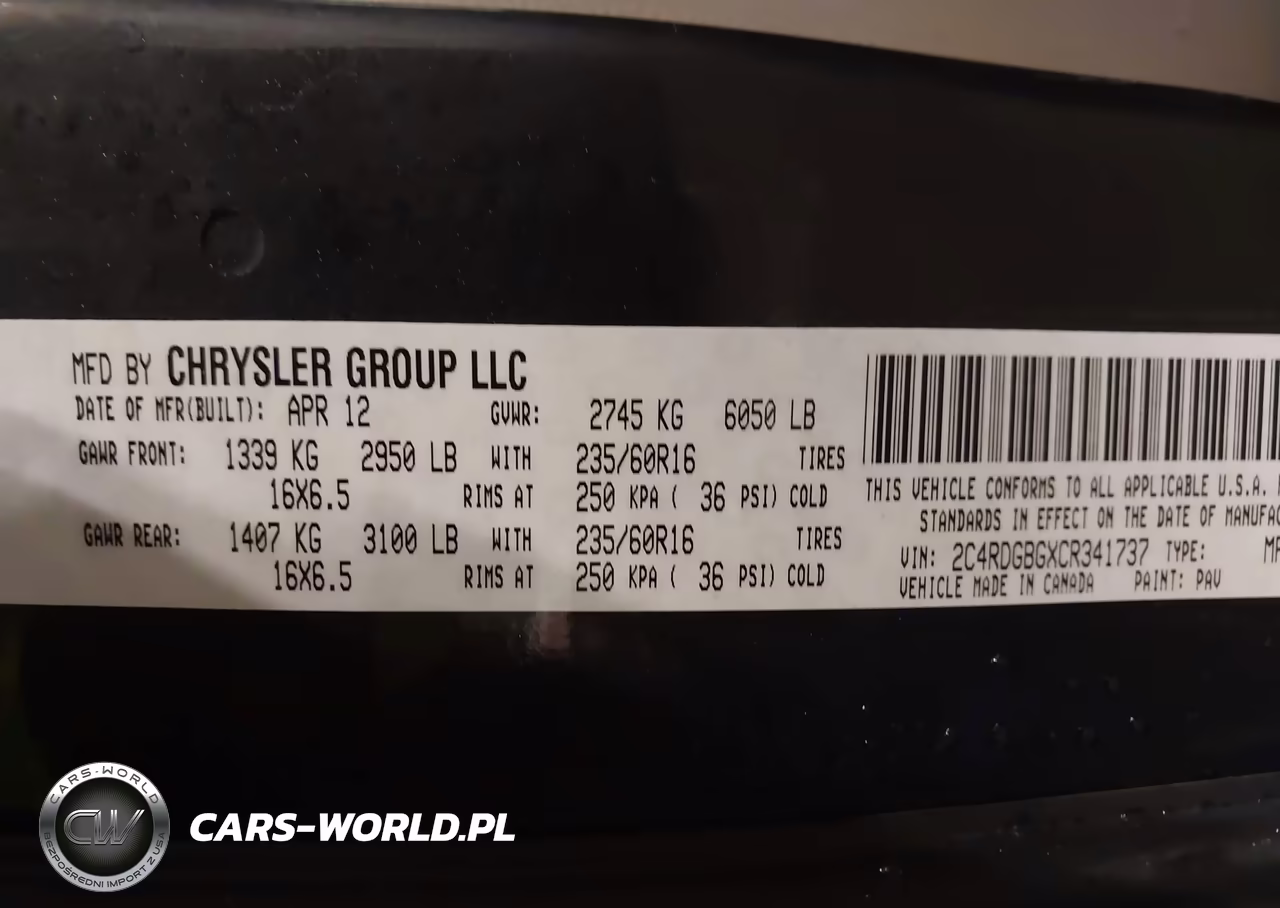 2012 Dodge Grand Caravan Se-Avp VIN:2C4RDGBGXCR341737 - 9