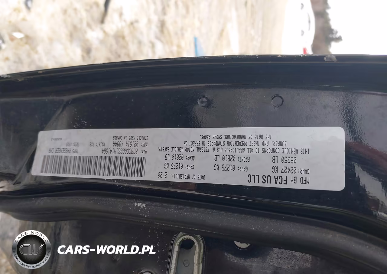 2020 Chrysler 300 300S Awd VIN:2C3CCAGG6LH141964 - 9