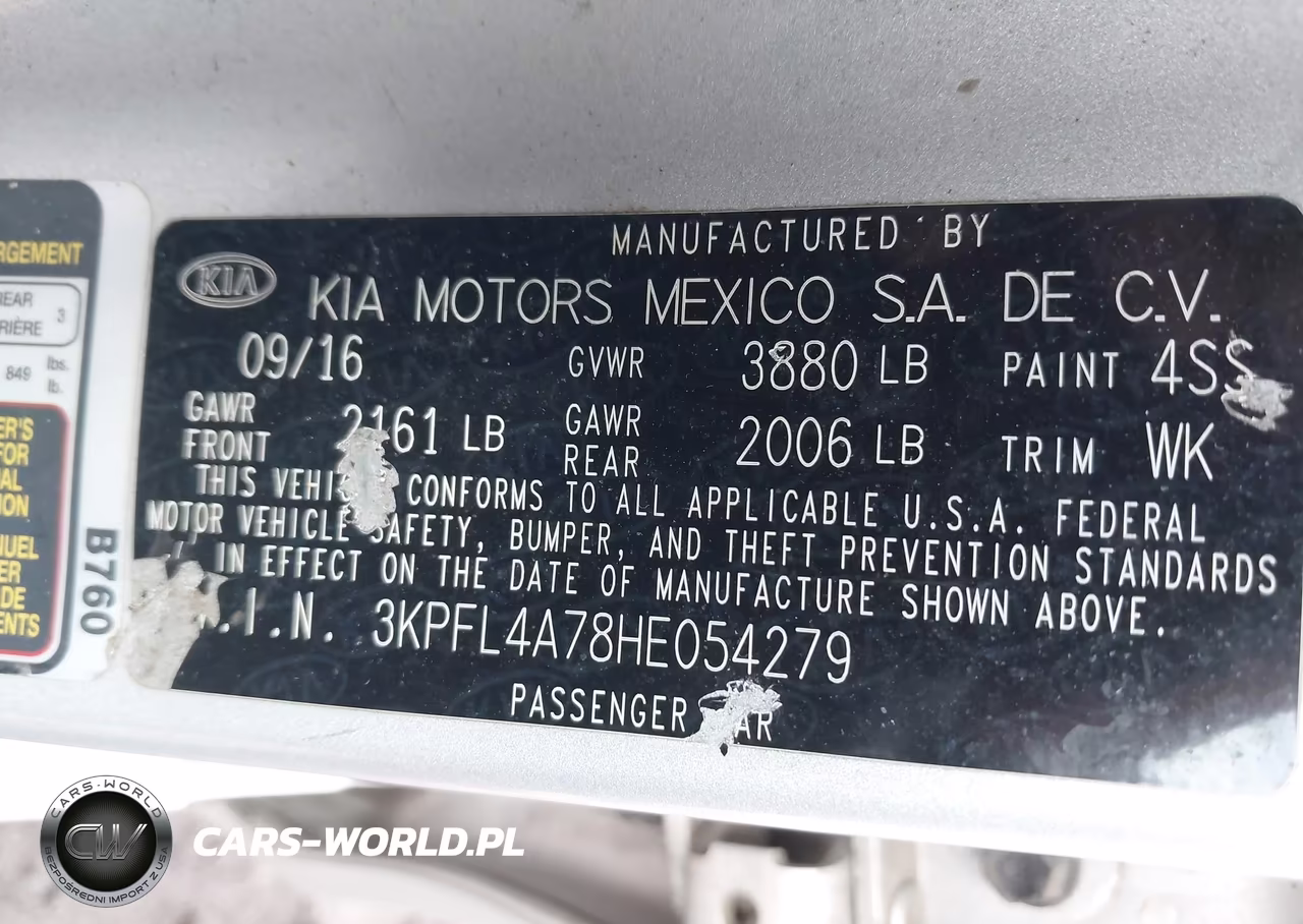 2017 Kia Forte Lx VIN:3KPFL4A78HE054279 - 9
