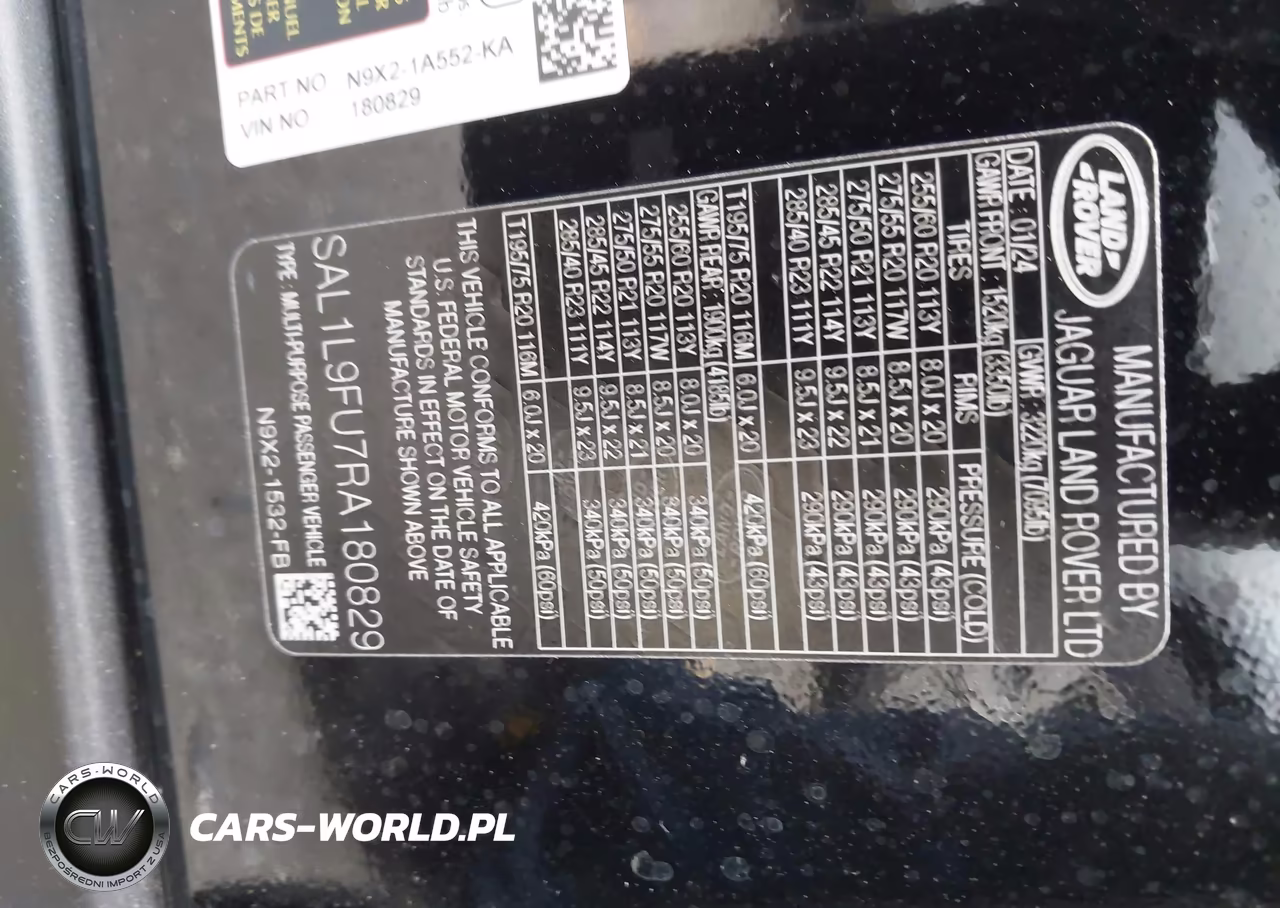2024 Land Rover Range Rover Sport Dynamic Se VIN:SAL1L9FU7RA180829 - 9