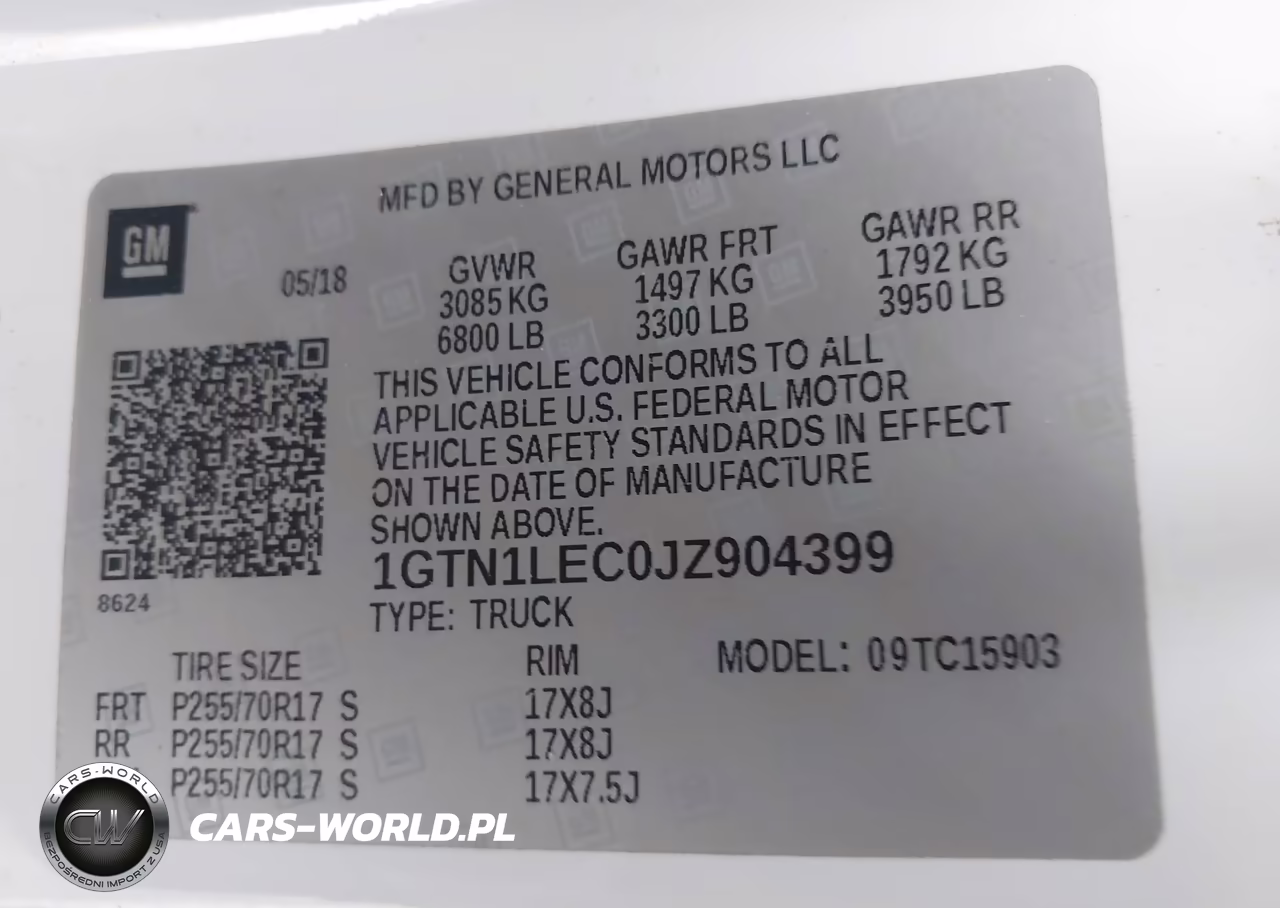2018 GMC Sierra 1500 VIN:1GTN1LEC0JZ904399 - 9