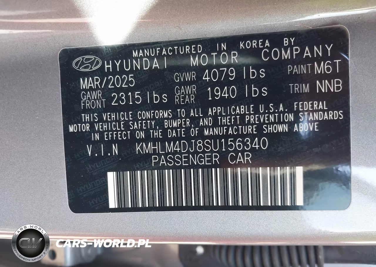 2025 Hyundai Elantra Hybrid Sel Sport VIN:KMHLM4DJ8SU156340 - 9