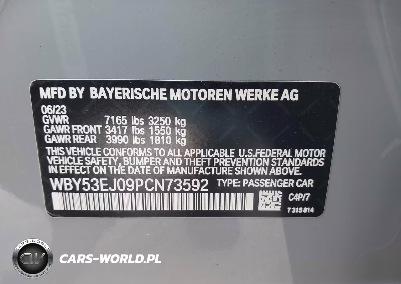 2023 BMW I7 xDrive60 VIN:WBY53EJ09PCN73592 - 9