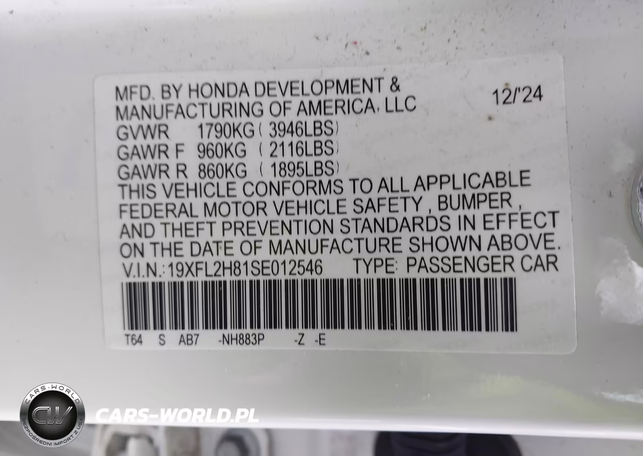 2025 Honda Civic Sedan Sport VIN:19XFL2H81SE012546 - 9