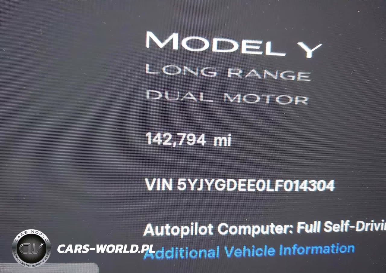 2020 Tesla Model Y Long Range Dual Motor All-Wheel Drive VIN:5YJYGDEE0LF014304 - 15