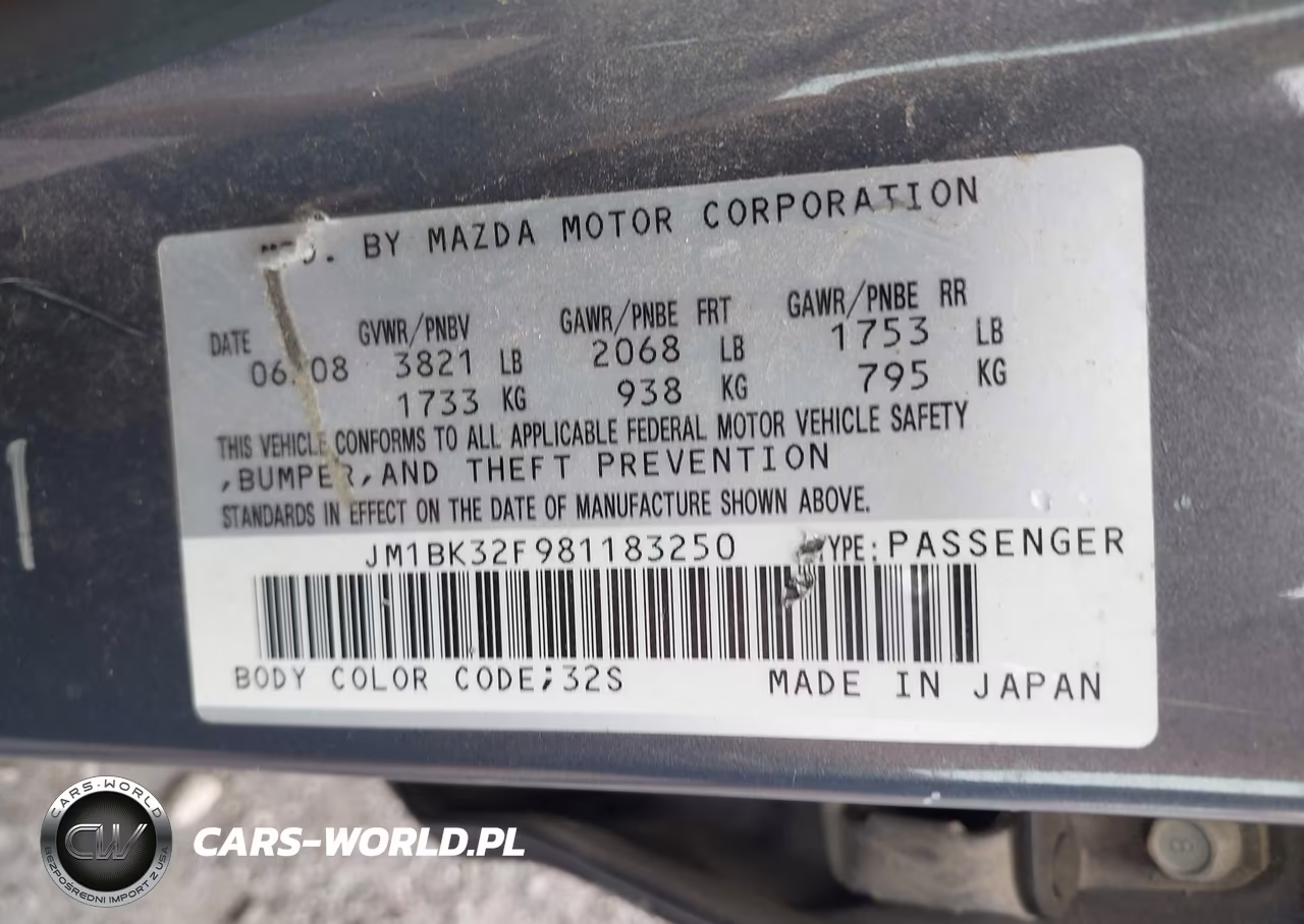 2008 Mazda Mazda3 I Touring Value VIN:JM1BK32F981183250 - 9