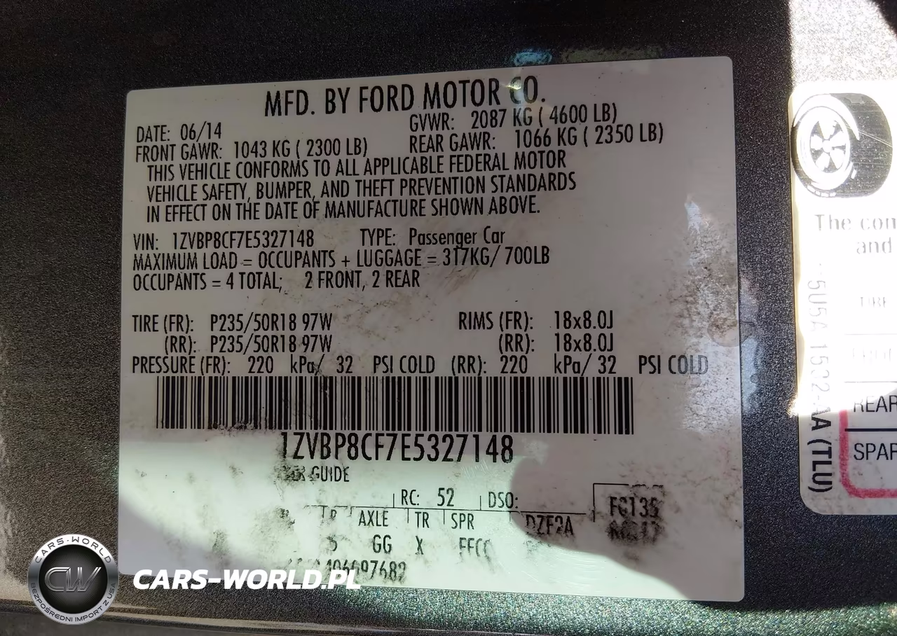 2014 Ford Mustang Gt VIN:1ZVBP8CF7E5327148 - 9