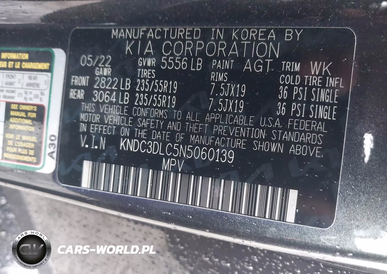 2022 Kia Ev6 Wind VIN:KNDC3DLC5N5060139 - 9