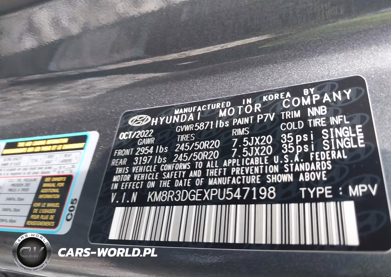 2023 Hyundai Palisade Xrt VIN:KM8R3DGEXPU547198 - 9