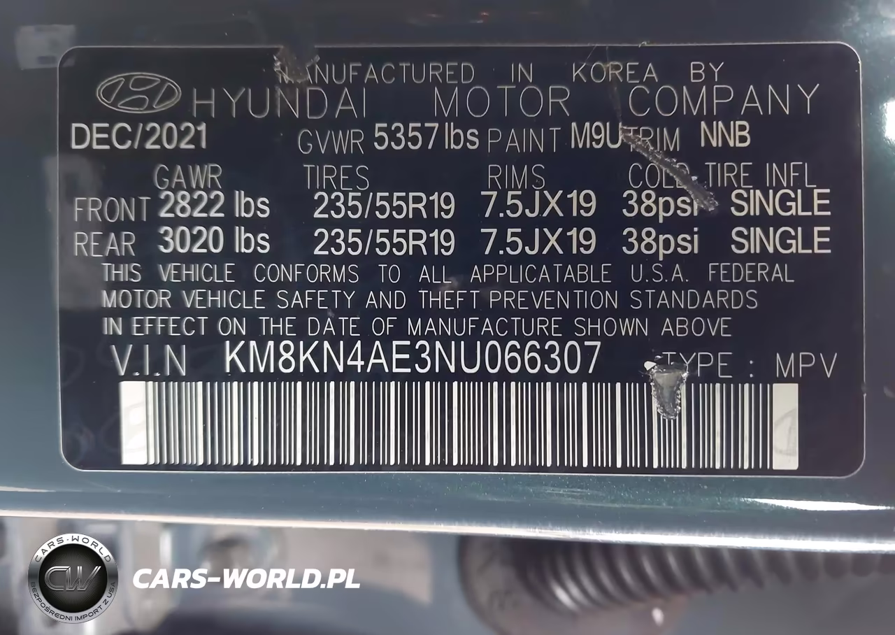 2022 Hyundai Ioniq 5 Sel VIN:KM8KN4AE3NU066307 - 9