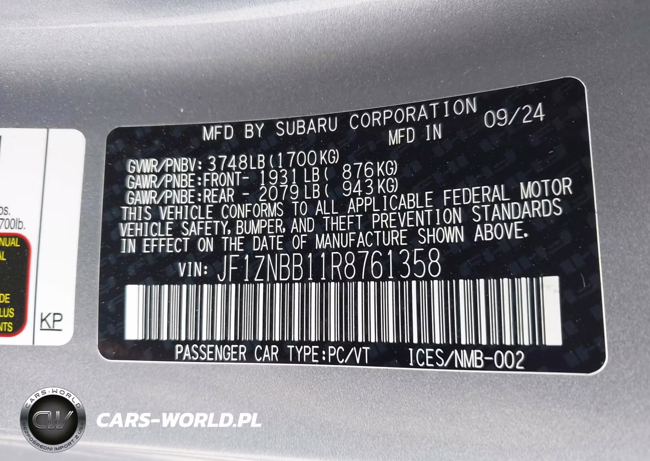2024 Toyota Gr86 VIN:JF1ZNBB11R8761358 - 9