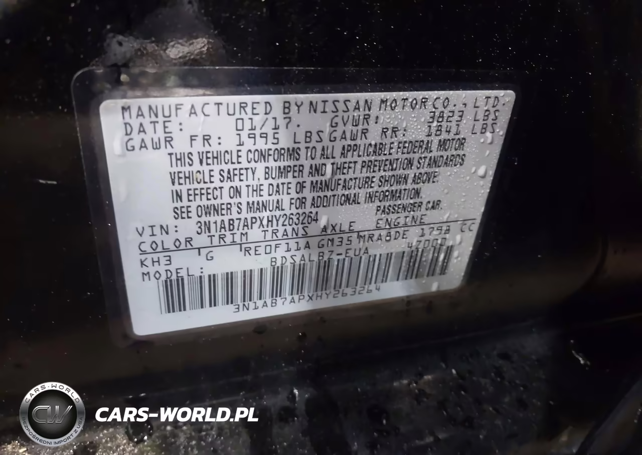 2017 Nissan Sentra S VIN:3N1AB7APXHY263264 - 9