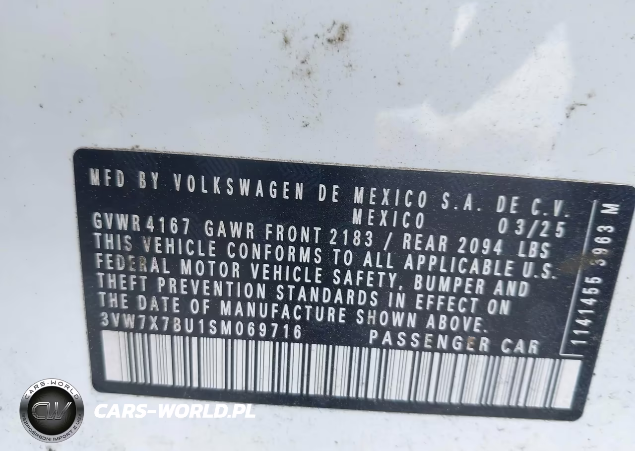2025 Volkswagen Jetta 1.5T Se VIN:3VW7X7BU1SM069716 - 9