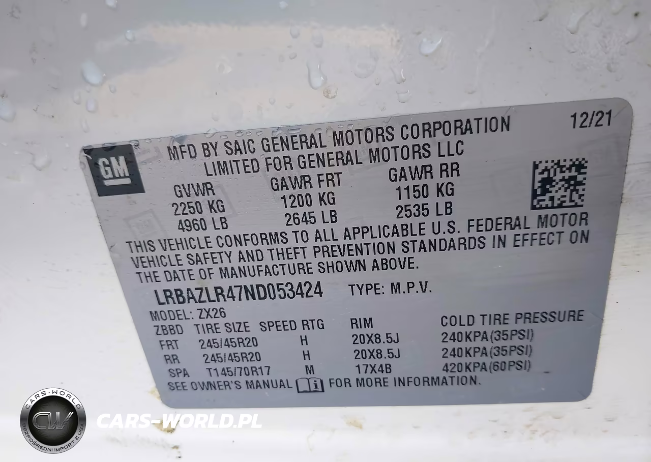 2022 Buick Envision Fwd Preferred VIN:LRBAZLR47ND053424 - 9