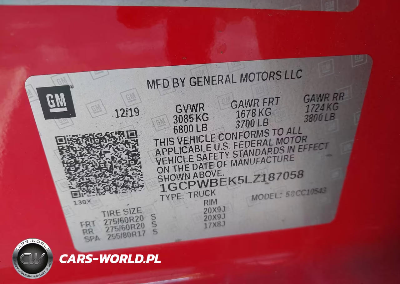 2020 Chevrolet Silverado 1500 2Wd Short Bed Custom VIN:1GCPWBEK5LZ187058 - 9