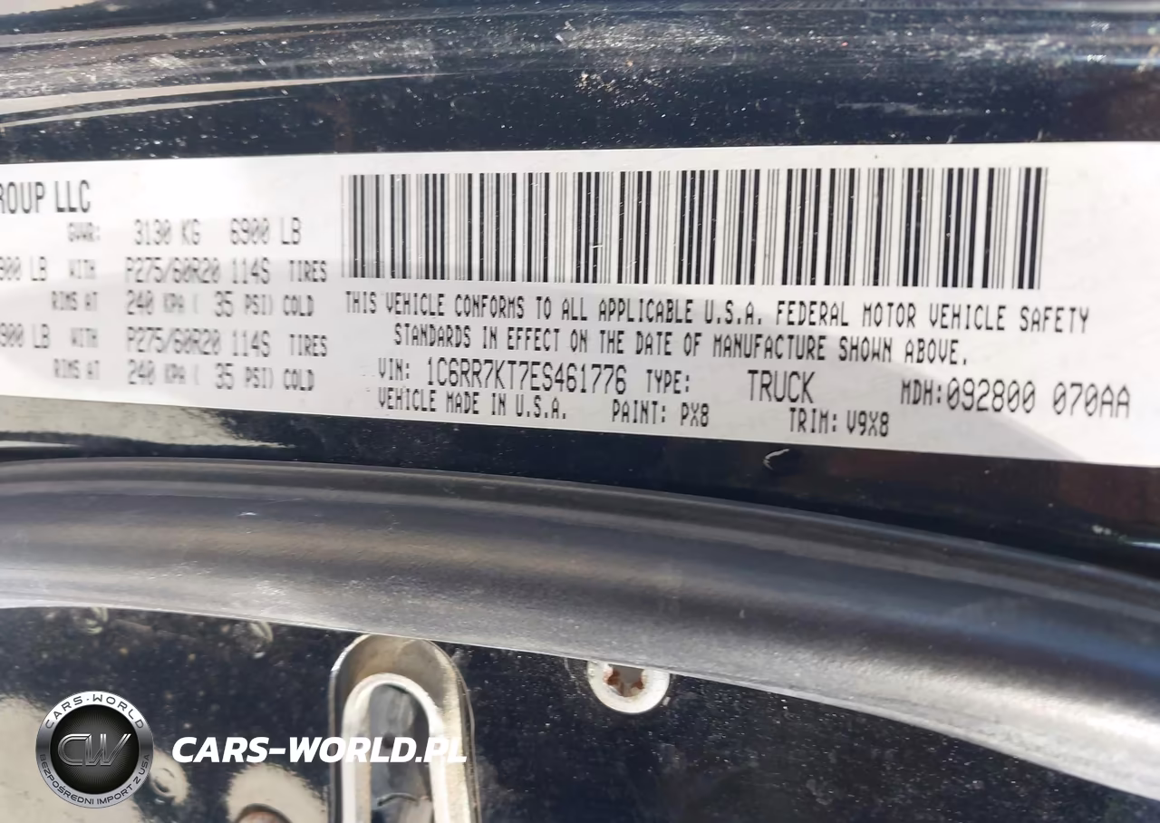 2014 Ram 1500 Express VIN:1C6RR7KT7ES461776 - 9