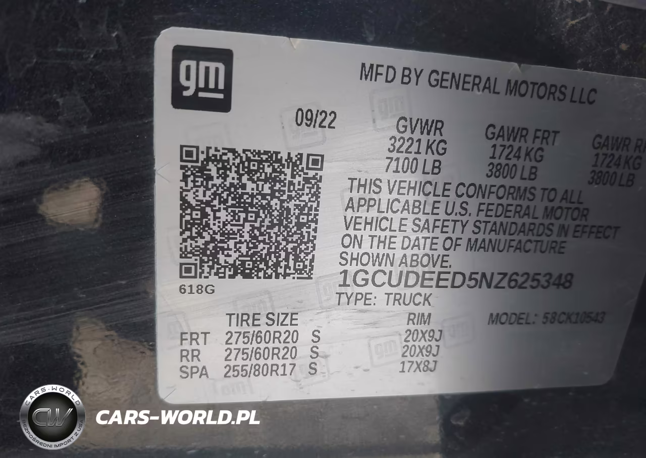 2022 Chevrolet Silverado 1500 4Wd Short Bed Rst VIN:1GCUDEED5NZ625348 - 9