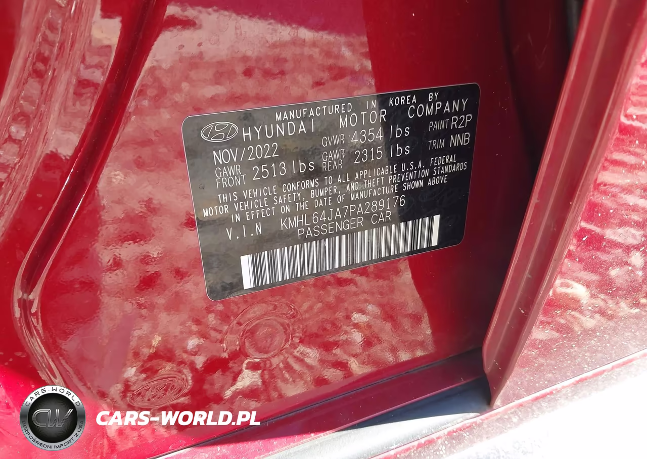 2023 Hyundai Sonata Sel VIN:KMHL64JA7PA289176 - 9