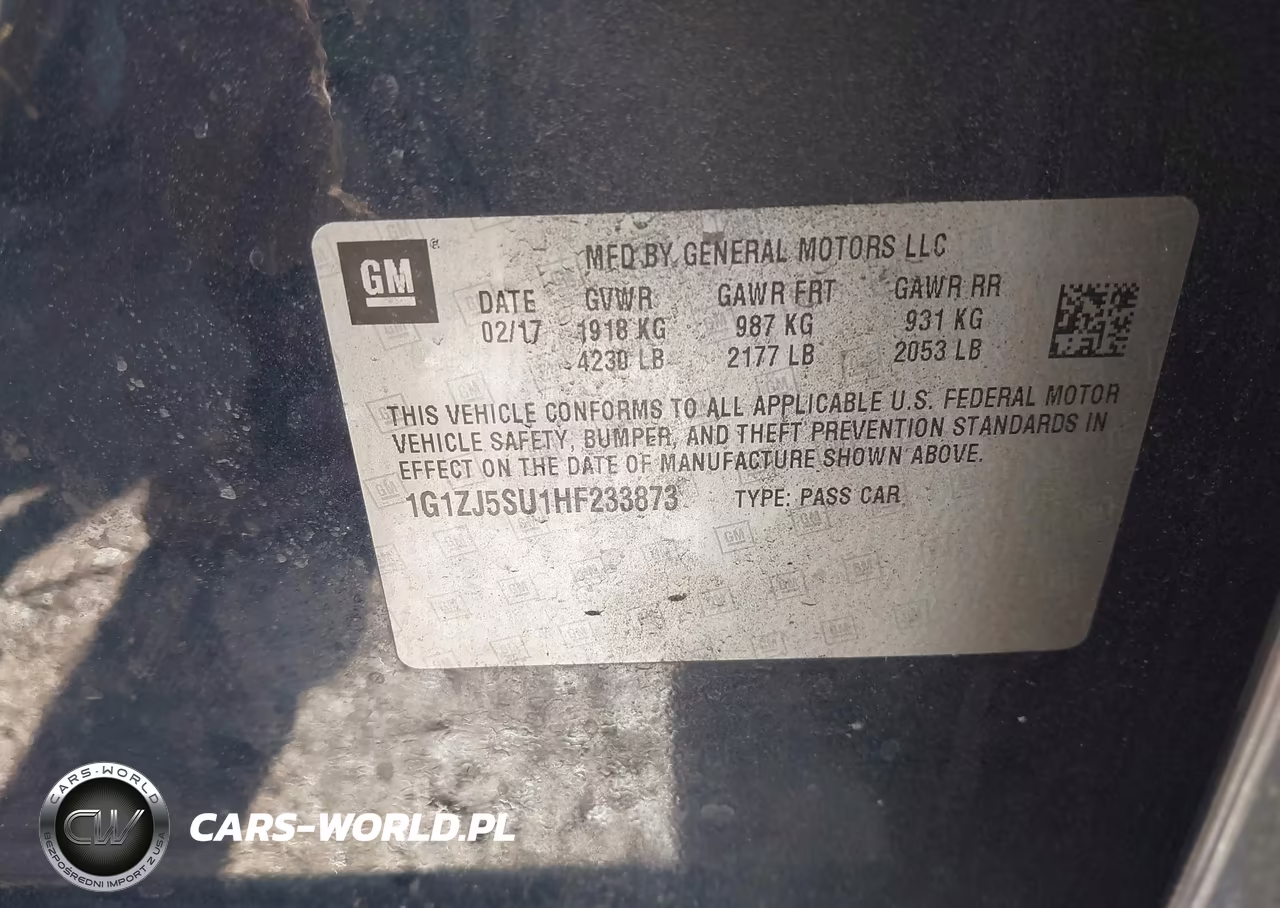 2017 Chevrolet Malibu Hybrid VIN:1G1ZJ5SU1HF233873 - 9