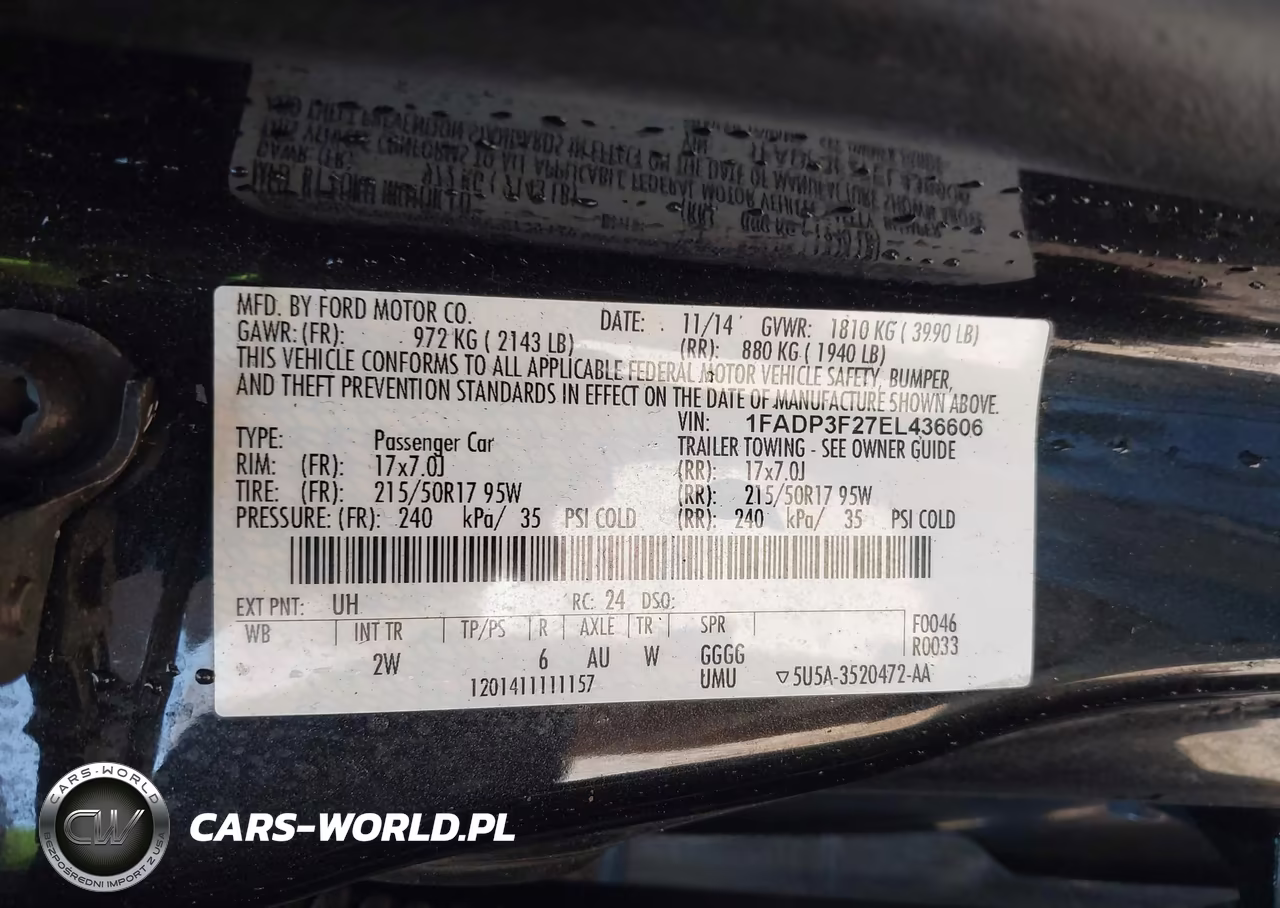 2014 Ford Focus Se VIN:1FADP3F27EL436606 - 9