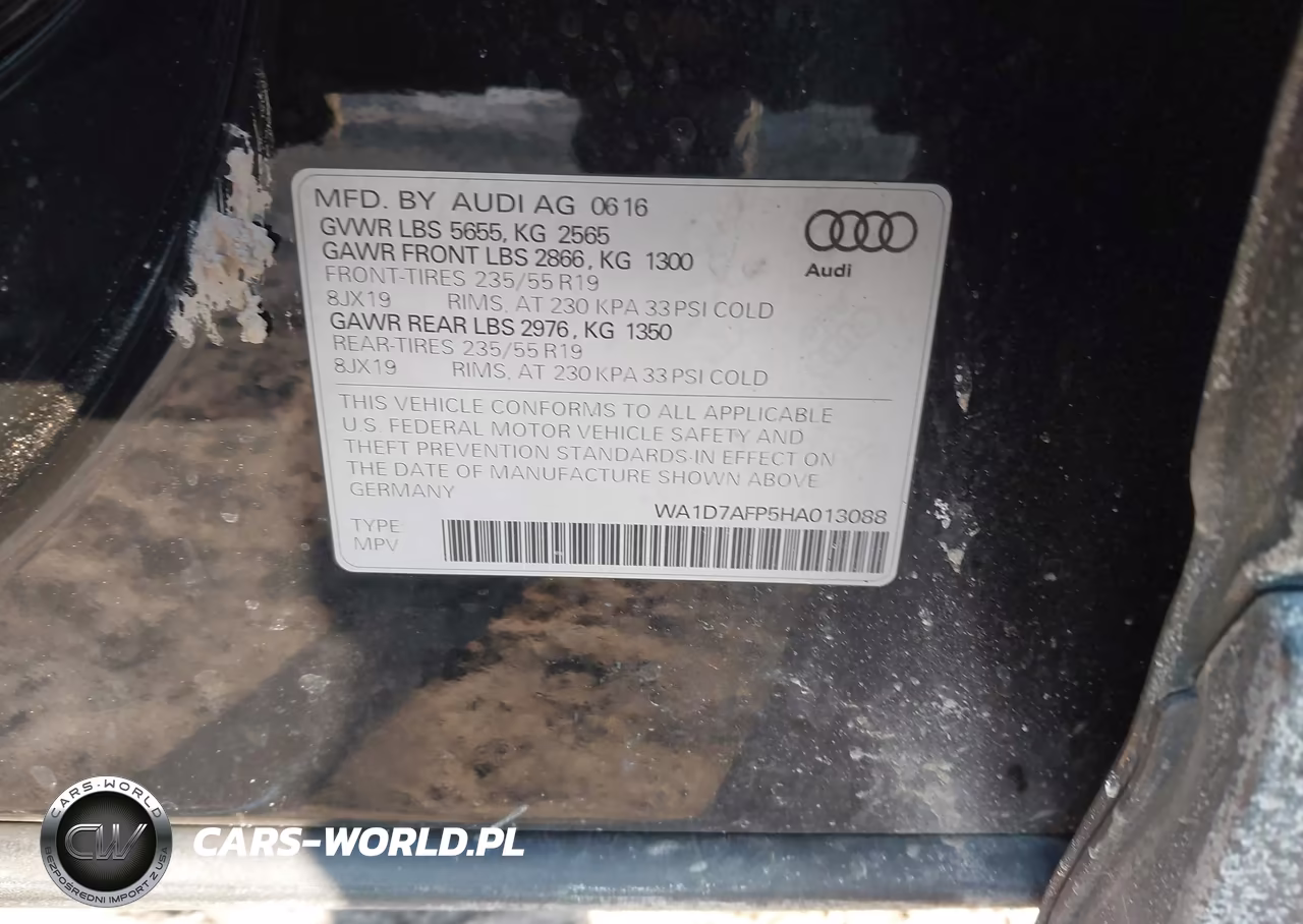 2017 Audi Q5 3.0T Premium Plus VIN:WA1D7AFP5HA013088 - 9