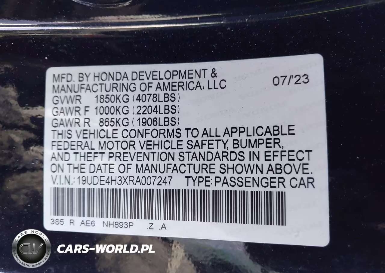 2024 Acura Integra A-Spec VIN:19UDE4H3XRA007247 - 9